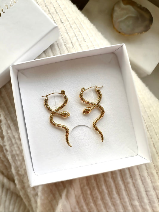 Charmed Snake Earrings